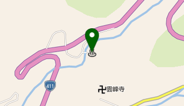 裂石温泉の地図画像
