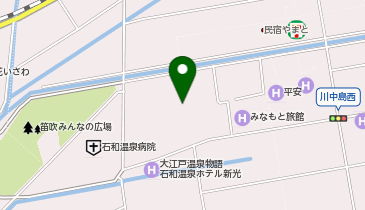 源泉掛け流し石笛の湯の地図画像