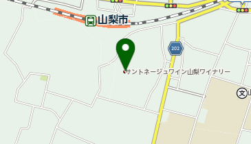 サントネージュワイン山梨ワイナリーの地図画像