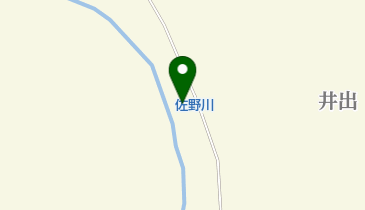 佐野川渓谷の地図画像