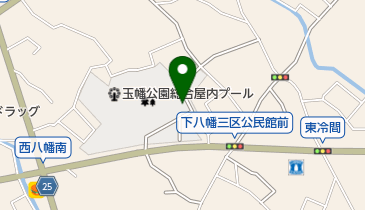 甲斐市玉幡公園の地図画像