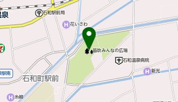 笛吹みんなの広場の地図画像