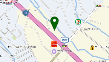 ゆず庵甲府国母店の地図画像