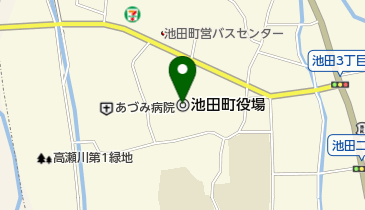 池田町役場の地図画像