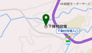 下條村役場の地図画像