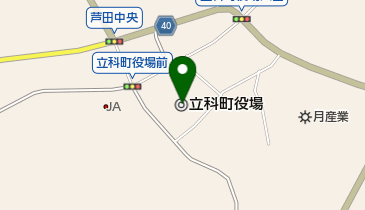 立科町役場の地図画像