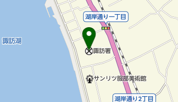 諏訪警察署の地図画像