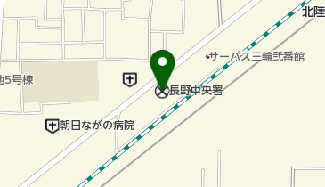 長野中央警察署の地図画像