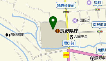 長野県警察本部の地図画像