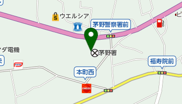 茅野警察署の地図画像