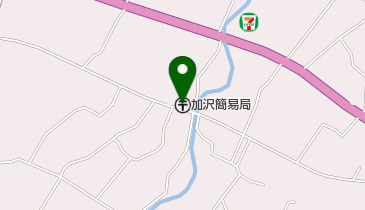 加沢簡易郵便局の地図画像