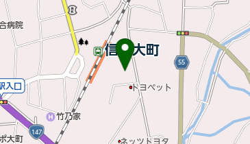 大町税務署の地図画像