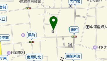 長野税務署の地図画像