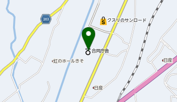 木曽福祉事務所の地図画像