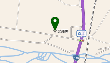 北アルプス広域北部消防署の地図画像