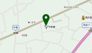 中野消防署の地図画像