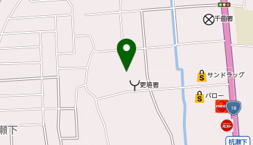 千曲坂城消防本部更埴消防署の地図画像