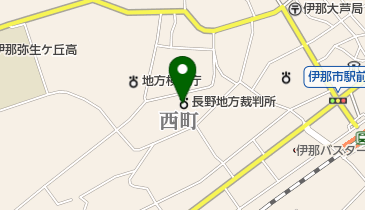 伊那簡易裁判所の地図画像