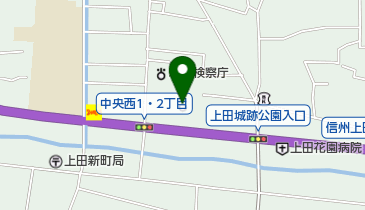 上田簡易裁判所の地図画像