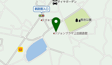 上田創造館の地図画像