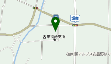 安曇野市文書館の地図画像