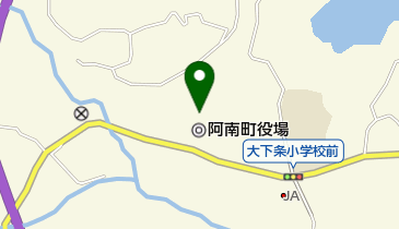 阿南町立図書館の地図画像