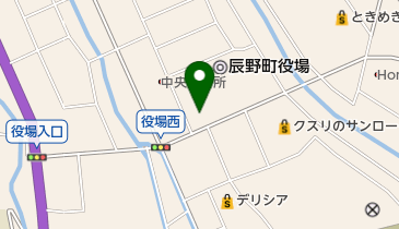 辰野町立辰野図書館の地図画像