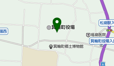 箕輪町図書館の地図画像