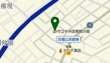 飯田市立中央図書館羽場分館の地図画像