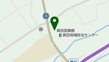 上田市立真田図書館の地図画像