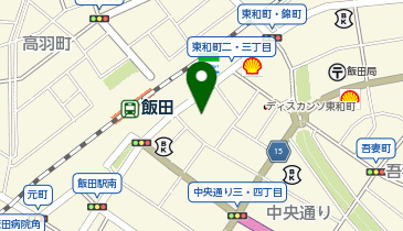 飯田駅前図書館の地図画像