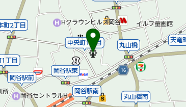 岡谷市立岡谷美術考古舘の地図画像
