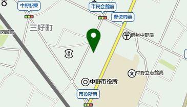 中野市市民会館の地図画像