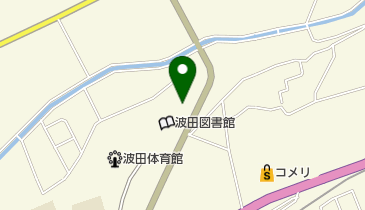 松本市波田文化センターの地図画像