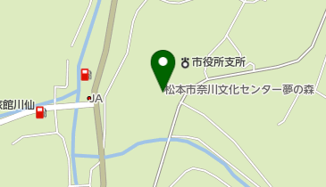 松本市奈川文化センター夢の森の地図画像