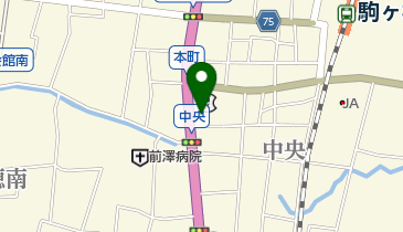 八十二銀行駒ケ根支店の地図画像