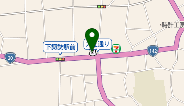 八十二長野銀行下諏訪支店の地図画像