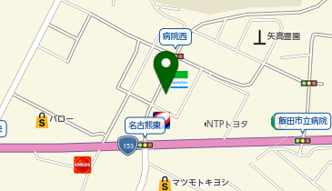 飯田信用金庫名古熊支店の地図画像