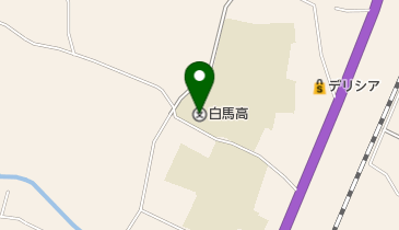長野県白馬高校の地図画像