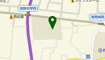 佐久市立浅間中学校の地図画像