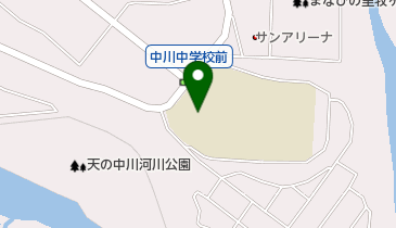 中川村立中川中学校の地図画像