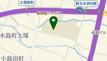 長野市立更北中学校の地図画像