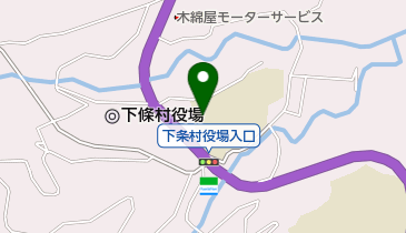 下條村立下條小学校の地図画像