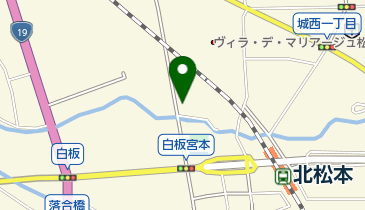 松本調理師製菓師専門学校の地図画像