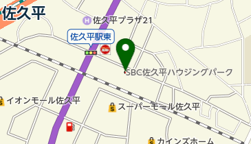 SBC佐久平ハウジングパークの地図画像
