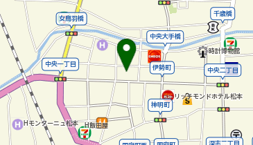 ながの東急百貨店松本サテライトショップの地図画像