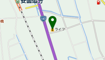 ライフ井上穂高店の地図画像