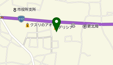 デリシア更北店の地図画像
