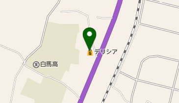 デリシア白馬店の地図画像