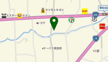 角上魚類長野店の地図画像